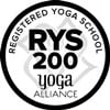 De yoga gevolgde docenten opleiding duurde 200 uur en vond plaats in India